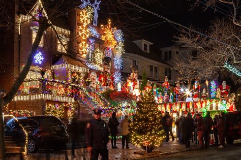 Dyker heights brooklyn christmas lights - Nov 24, 2022 · Seeing the Dyker Heights Christmas Lights by Bus. While the hot spot is 11th to 13th Avenues between 83rd and 86th Streets, there are more spectacular houses further out—if you know where to look. Tony Muia, the owner of A Slice of Brooklyn Bus Tours, knows where all the gems are. On his 3½-hour Dyker Heights Christmas lights …